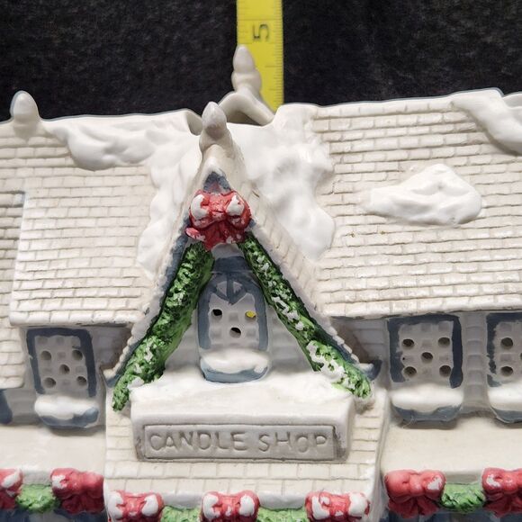 Partylite Tea Lite Candle Holder Retired Village House Candle Shop Vntg PO266 - Picture 7 of 8